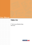 Advantech TREK-743 User manual