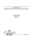 DSC PC580 - V2.3 Instruction manual