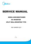 midea air INVERTER SPLIT TYPE ROOM AIR CONDITIONER Service manual