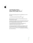 Apple DVD Studio Pro 4.1 User manual