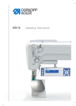 Duerkopp Adler 650-16 Operating instructions