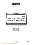 Zanussi Freezer User manual