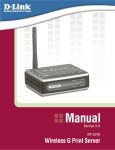 D-Link DP-G310 - AirPlus G Print Server User`s manual