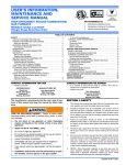 Coleman DGAH Service manual