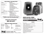 Anchor MegaVox Pro Specifications