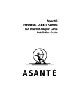 Asante EtherPaC 2000+ Series Installation guide