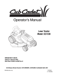 Cub Cadet CLT-538 Operator`s manual