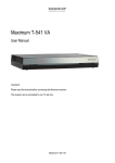 Maximum Maximum T-541 VA User manual