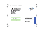 Mitsubishi Electric M320 Instruction manual