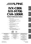 Alpine IVX-C806 Owner`s manual