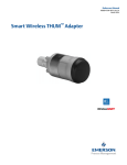 Emerson Smart Wireless THUM Adapter Installation manual