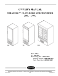Carrier Miracool 260L Owner`s manual