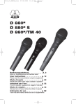 AKG D 880 Specifications