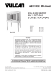 Vulcan-Hart SG4D ML-114875 Service manual