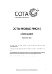 Cota Mobile Phone User guide