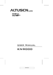 Altusen KN9000 User manual