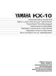 Yamaha KX-500 Owner`s manual