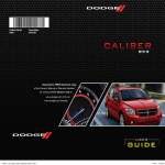 Dodge 2012 Caliber User guide