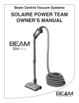 Beam Solaire Power Team Owner`s manual