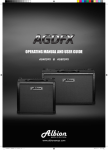 Albion AG80DFX User guide