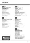 Ariston LTF 11H132 Operating instructions