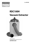 Axminster RDC100H Instruction manual