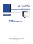 U-Line CO1175 Installation guide