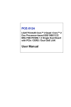 Advantech PCE-5124 User manual