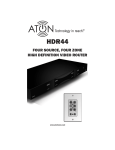 ATON HDR44 Installation manual
