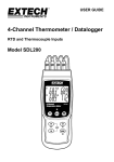 Extech Instruments SDL200 User guide