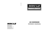 Schulz Air Compressor Owner`s manual