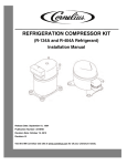 Cornelius R-404A REFRIGERANT Installation manual