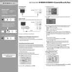 Dynex DX-WBRDVD1 Setup guide