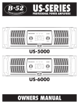 B-52 US-6000 Instruction manual