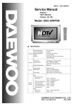 Daewoo DSC-34W70N Service manual