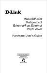 D-Link DP 300 - Print Server - Parallel User`s guide