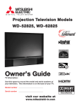 Mitsubishi WD-52825 Specifications