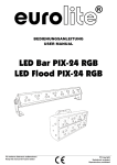 EuroLite LED Bar PIX-24 RGB User manual