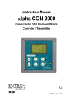 EUTECH INSTRUMENTS ALPHA CON 500 2-WIRE TRANSMITTER Instruction manual