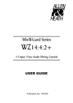 ALLEN & HEATH MixWizard WZ3 User guide