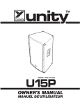 YORKVILLE UNITY U15P Owner`s manual