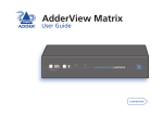 ADDER AdderView IP AdderView MAtrix User guide