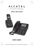 Alcatel Office 1350 Combo User guide