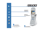 Audiovox 8600 - Cell Phone - CDMA2000 1X Owner`s manual
