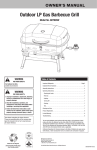 Uniflame GBT926W-C Owner`s manual