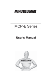 Minuteman MCP 1000i User`s manual