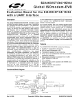 Si2493/57/34/15/04 Global ISOmodem-EVB