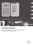 Behringer EUROPORT EPS500MP3 Specifications