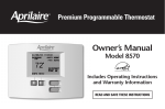 Aprilaire 6504 Owner`s manual