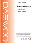 Daewoo KOR-6L051A Service manual